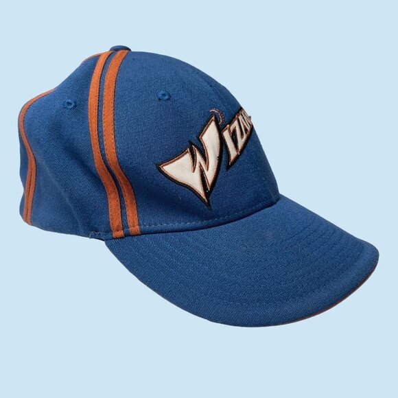 Washington Wizards‎ Hat Cap Fitted Mens L Blue Orange NBA Basketball Adjustable - Picture 2 of 10